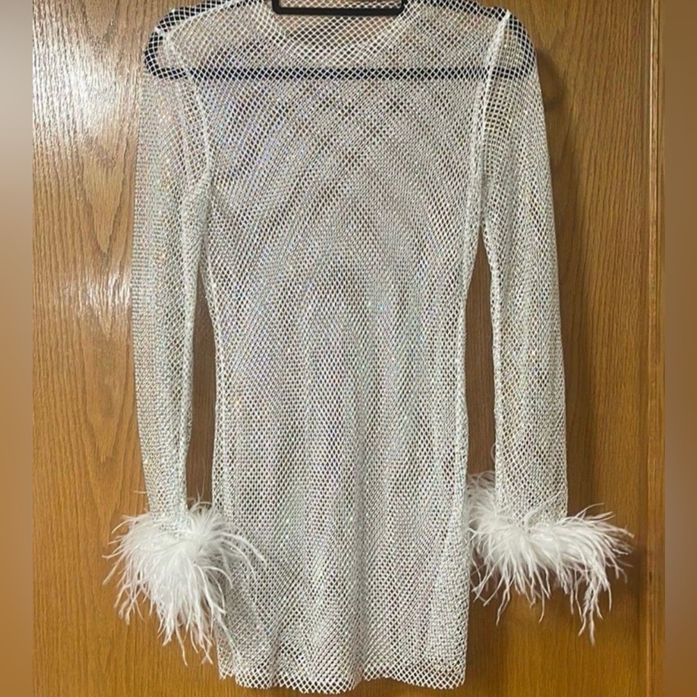 12th Tribe Martini White Mesh Dress
